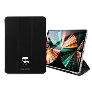 Karl Lagerfeld iPad Pro 12.9 Zoll Schwarze Saffiano Lederhülle mit iPad - Tablet-Taschen