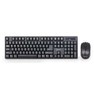 Gembird wireless keyboard and mouse set, black - Keyboard