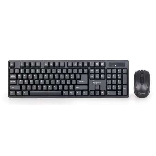 Set tastatură și mouse wireless Gembird, negru