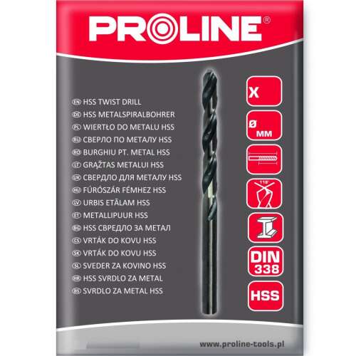 Proline HSS fúró, 7,5 mm, DIN 338, fémhez