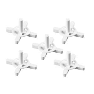 100 buc de distanțiere pentru plăci din plastic alb de 3,0 mm cu un cerc în mijloc - Unelte de mână