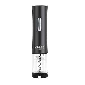 Adler electric wine opener, black, front view - Wine Opener & Corkscrew