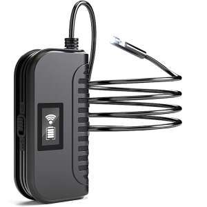 Trendmark Wi-Fi endoscope camera with dual camera, 8mm diameter, 1.5m cable, IP68 waterproof, for Android, iOS, and PC - Test analysis device