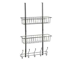 Organizator Zeller pentru bucătărie/baie, metal, 39x16x71,5 cm, negru, asamblat - Raft pentru baie