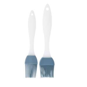 Sada dvoch štetcov na pečivo Excellent Houseware, silikón/plast, 17,5/19,5 cm, biela/modrá 65458821 - Pomôcky na dekoráciu koláčov
