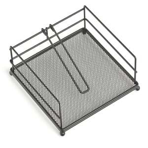 Zeller schwarzer Napfkinhalter aus Metall, 17.3x17.3x9 cm - Serviettenhalter