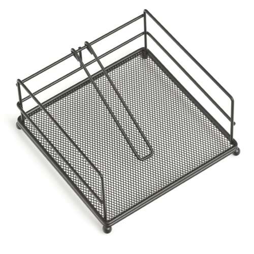 Zeller schwarzer Napfkinhalter aus Metall, 17.3x17.3x9 cm