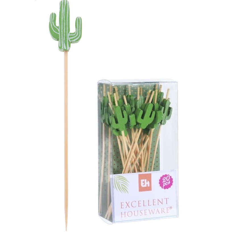 20 pcs Excellent Houseware cocktail decorations, bamboo, 12 cm, green, bamboo, bamboo, bamboo, green