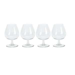 Set of 4 Cognac glasses, Excellent Houseware, 350 ml, clear glass - Glass