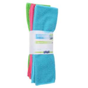 6-pak mikrofibrowych ręczników kuchennych w kolorze zielonym, różowym i niebieskim - Chusteczki z mikrofibry