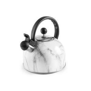 Ibili Clasica Edelstahl-Pfeifkessel mit Marmor-Finish, 2,5 Liter Fassungsvermögen - Ibili