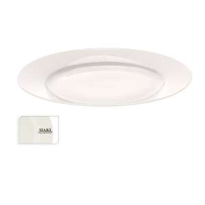 Siaki porcelain dinner plate, 27 cm, white - Siaki Collection