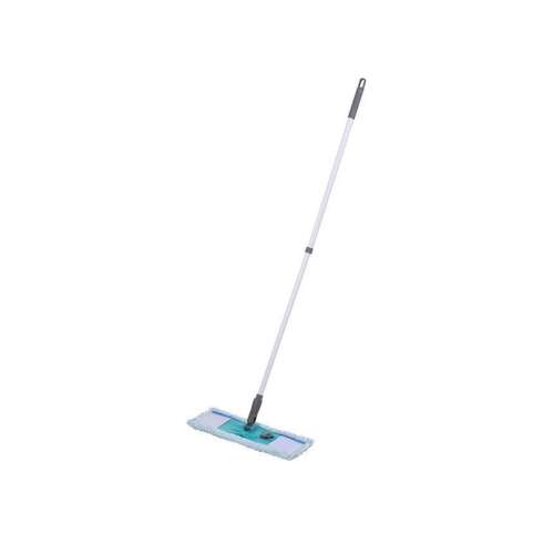 Excellent Houseware Mikrofaser-Mop mit Teleskopstiel, blau, 45x13 cm