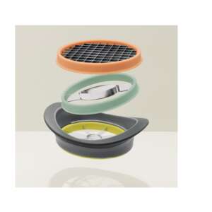 BergHOFF Leo All-in-one Slicer Set, disassembled view showing all parts - Handheld slicer