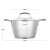 Fissman Millenium stainless steel pot with lid, 24x14cm, 5.6l