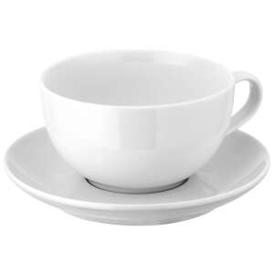 Zestaw 4 filiżanek do cappuccino i spodków Judge, biała porcelana - Zestaw do kawy i herbaty