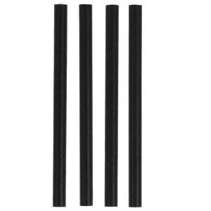 Set of 48 black paper straws, 12 cm long, Excellent Houseware brand - Straw