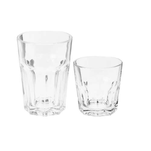 12er Set hitzebeständiger Gläser, 2 Größen, Excellent Houseware