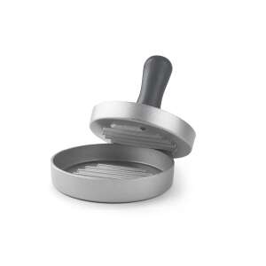Prasowacz do hamburgerów Ibili, aluminium i plastik, srebrny i czarny, 9x8 cm - Ibili