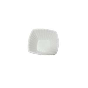 Koopman International Square Serving Bowl, White Ceramic, 9x9x4.3 cm - Serving tray