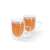 Fissman RAF double-walled glass mugs, set of 2, with tea