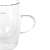 Fissman RAF double-walled glass mug, close-up of handle