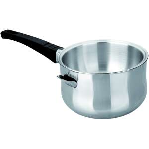 Ibili rozsdamentes acél bain-marie fekete fogantyúval, 16x9cm, ezüst/fekete - Ibili