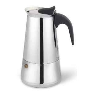 Cafenieră Fissman cu 9 porții, oțel inoxidabil 18/10, argintiu/maro - Aparat de cafea cu gura de scurgere