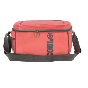 Cool bag, insulated lunch bag, red, polyester, 8 liters, Cool brand - Food & beverage carrier
