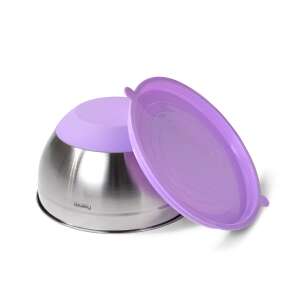 Bol Fissman din oțel inoxidabil cu capac, 4,5L, 24x13,5cm - Boluri de amestecare