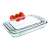 Ibili Kristall 3 piece glass baking dish set, oven safe, transparent, 1.6L, 2.2L, 2.9L