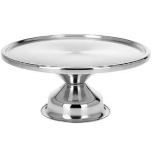 Edelstahl Tortenständer, Excellent Houseware, 33x15 cm, silber - Servierschalen