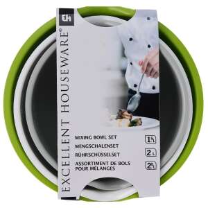 Sada 3 misiek Koopman Excellent Houseware, plastové, viacfarebné 65461159