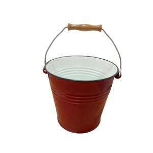 Ibili wiadro ze stali emaliowanej z drewnianym uchwytem, 22 cm - Ibili