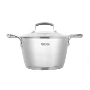Fissman Millenium stainless steel casserole with lid - Pot