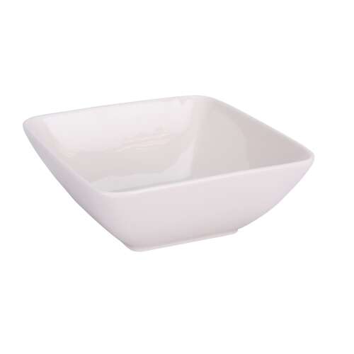 Siaki Collection rectangular porcelain bowl, 15.5x15.3x6 cm, white