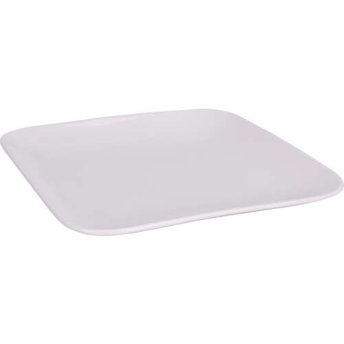Siaki Collection rectangular porcelain plate, 18x17,9x2,1 cm, white