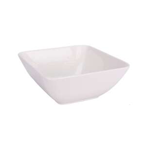 Siaki Collection white porcelain rectangular bowl, 19.3x19x8 cm - Bowl