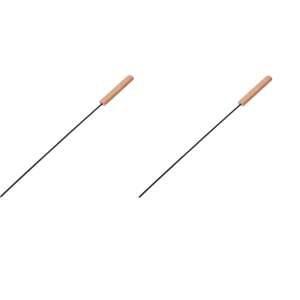 Set de 2 frigarui Vaggan din metal și lemn, 48 cm, negru/maro - Grătar de grădină, unelte de gătit