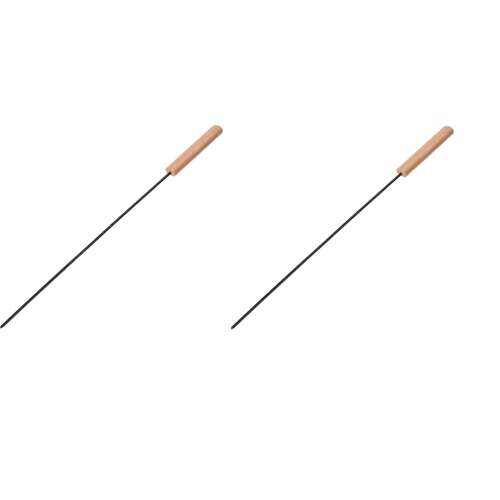 Set de 2 frigarui Vaggan din metal și lemn, 48 cm, negru/maro