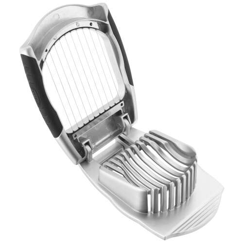 Stellar egg slicer, made of zinc alloy, for slicing hard-boiled eggs into even wedges