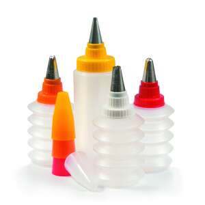 Ibili 4 piece cake decorating set with different colored nozzles, perfect for decorating cakes and desserts - Pastry decorating tool