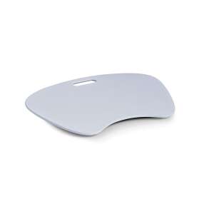 Zeller laptop stand, white, MDF and textile, 59x40x6 cm - Laptop Stand