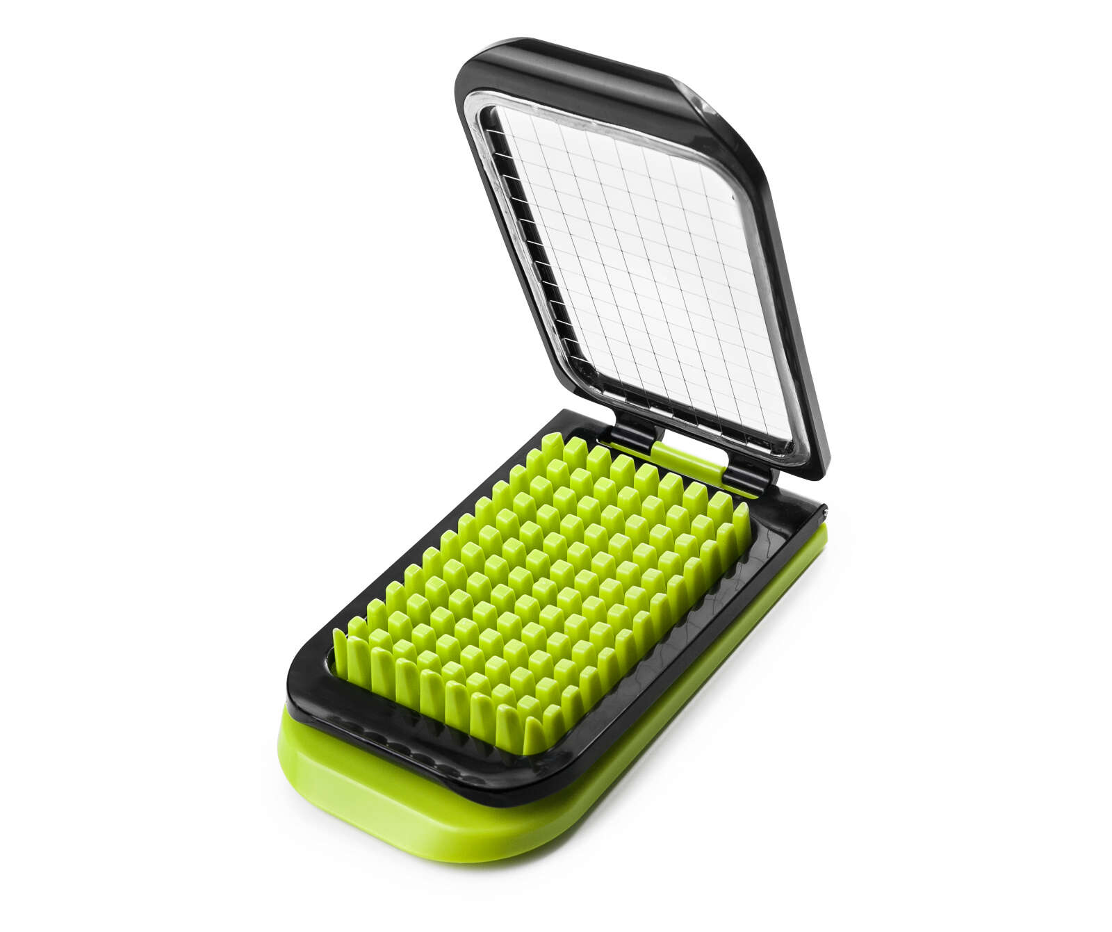 Feliator legume pentru salate Ibili-Easycook, plastic/otel inoxidabil, 21x12x3 cm, verde/negru