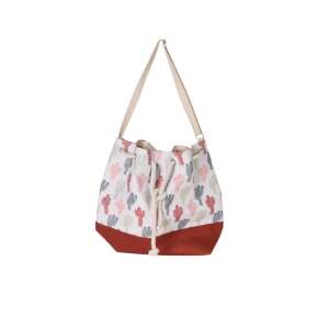 Strandtasche Excellent Houseware, Polyester/Jute, 54x44 cm, braun/weiß