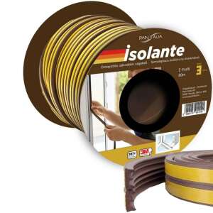 iSOLANTE Ablaktömítés E-Profil 80m Barna