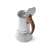 Fissman aluminum espresso maker with wooden handle, open lid, 6 cups, silver
