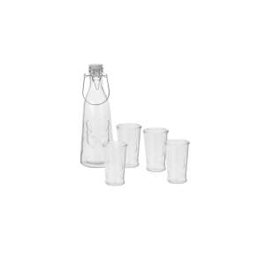 Set de distribuitor de băuturi din sticlă Excellent Houseware, 1 litru, cu 4 pahare - Seturi pentru băuturi scurte