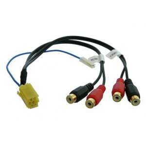 Mini ISO - RCA Aranyozott erősítő adapter kábel 552102 (4RCA) 65464099 