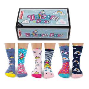 Комплект от 6 броя детски чорапи Oddsocks Unicorn Daze многоцветни 30.5-39